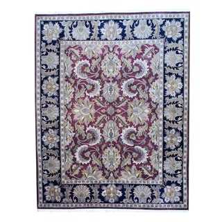 Herat Oriental Indo Hand-knotted Mahal Wool Rug (8' x 10')