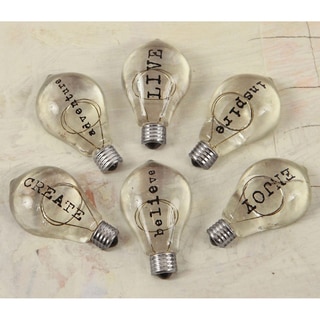 Junkyard Findings Vintage Trinkets-Typo Bulbs #2 6/Pkg