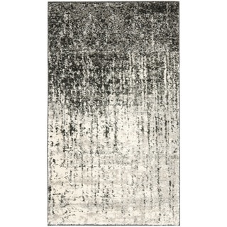 Safavieh Retro Modern Abstract Black/ Light Grey Rug (3' x 5')