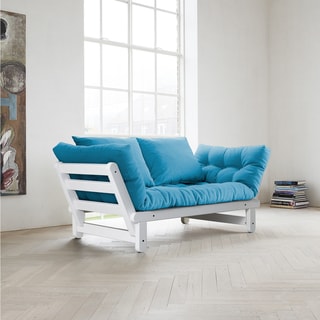 Fresh Beat Horizon Blue Futon Sofa Bed