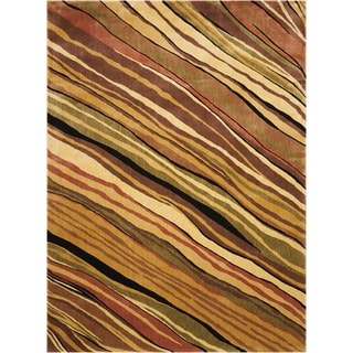 Nourison Parallels Stripe Multi-colored Rug