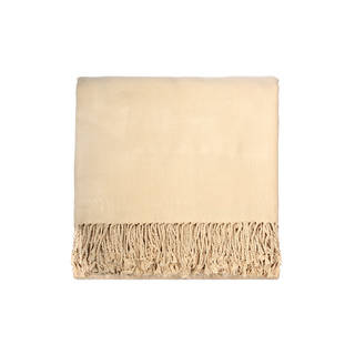Solid Rayon from Bamboo 50 x 70 Cream Throw