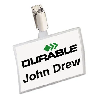 Durable Click-Fold Convex Name Badge Holder