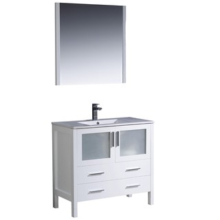 Fresca Torino 36-inch White Modern Bathroom Vanity with Undermount Sink