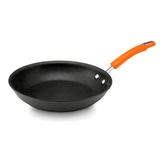 Rachael Ray Hard-anodized II Nonstick 12 1/2-inch Grey with Orange Handle Skillet