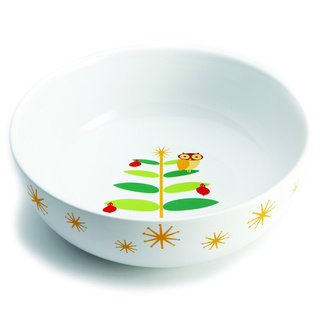 Rachael Ray Holiday Hoot 10-inch Serving Bowl