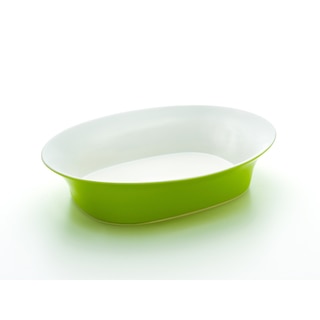 Rachael Ray Round & Square Green 14-Inch Oval Serving Bowl