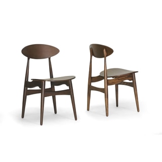 Ophion Brown Wood Modern Dining Chair (Set of 2)