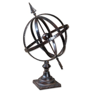 Uttermost Diez Antique Brown Metal Globe