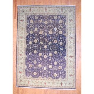 Herat Oriental Indo Hand-knotted Vegetable Dye Wool Rug (8'7 x 12')