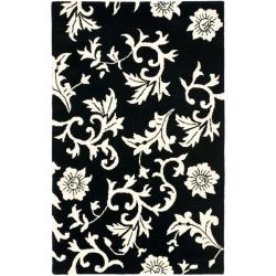 Safavieh Handmade Soho Sillo Black New Zealand Wool Rug (3'6 x 5'6')