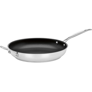 Chef's Classic Non-Stick Stainless Steel 12 Skillet with Helper Handle