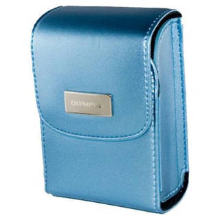 Olympus Satin Metallic Blue Camera Carrying Case with Magnetic Closure