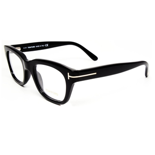 Tom Ford Unisex Black Plastic Eyeglasses