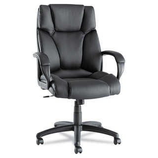 Alera Fraze High-back Swivel / Tilt Black Leather Chair