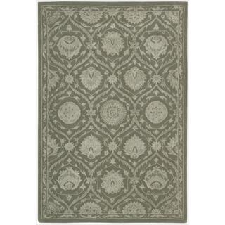 Nourison Hand-tufted Floral Regal Cobble Stone Wool Rug