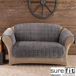 Sure Fit Deluxe Dark Grey Pet Sofa Cover