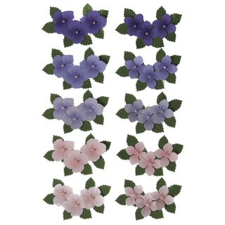 Martha Stewart Dimensional Stickers-Hydrangea