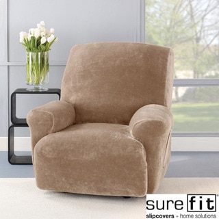 Sure Fit Stretch Plush Sable Recliner Slipcover