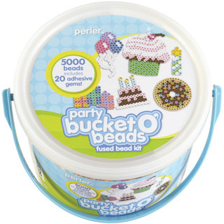 Perler Fun Fusion Fuse Bead Activity Bucket-Party