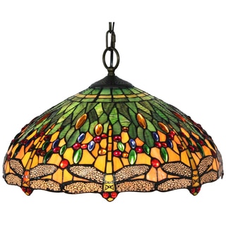 Tiffany Style Dragonfly Hanging Lamp