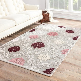 Transitional Pink/ Purple Viscose/ Chenille Rug (9' x 12')
