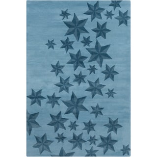 Allie Handmade Stars Pattern Wool Rug (5' x 7'6)