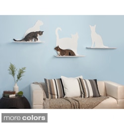 Cat Silhouette Cat Shelf (Set of 3)