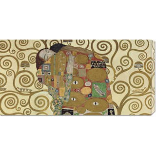 Global Gallery Gustav Klimt 'The Embrace' Medium Stretched Canvas Art