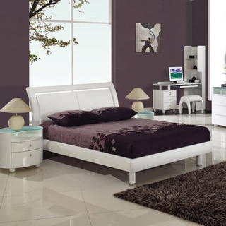'Emily' White Queen Bed with Storage Area