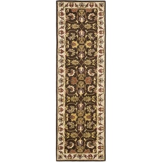 Safavieh Handmade Heritage Timeless Traditional Brown/ Beige Wool Rug (2'3 x 14')