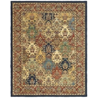 Safavieh Handmade Heritage Timeless Traditional Multicolor/ Burgundy Wool Rug (11' x 15')