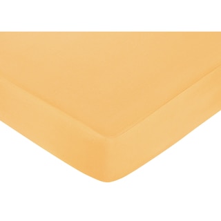 Sweet JoJo Designs Orange Butterfly Fitted Crib Sheet