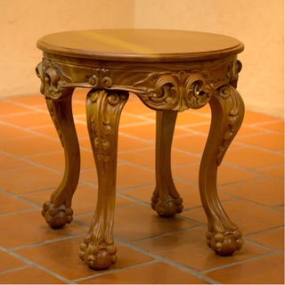Handcrafted Cedar Wood 'Mexican Renaissance' Accent Table (Mexico)