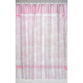 Sweet Jojo Designs Pink French Toile Shower Curtain