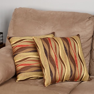New Wave Brick 17-inch Throw Pillows (Set of 2)