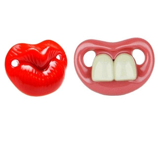 Two Front Teeth Baby Bugs and Kiss Me Pacifiers (Pack of 2)