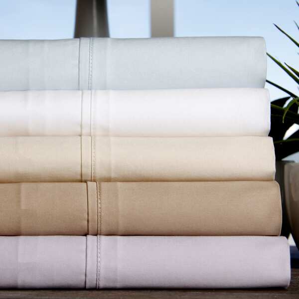 Brielle Home 380 Thread Count 100-percent Cotton Sateen Sheets