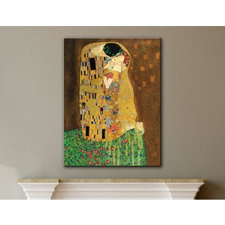 Gustav Klimt 'The Kiss' Gallery Wrapped Canvas