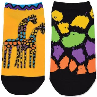 Laurel Burch Socks 2/Pair-Giraffes