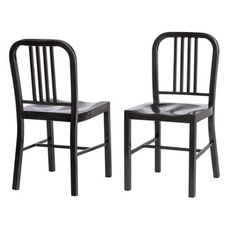 Charcoal Metal Side Chairs (Set of 2)