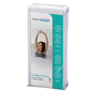 DreamSerene Comfort Terry Pillow Protectors (Set of 2)