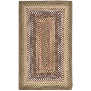 Hand-woven Craftworks Braided Autumn Multi Color Rug (2'3 x 3'9)