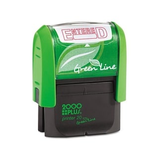 2000 PLUS Green Line 'Entered' Message Stamp (Red)