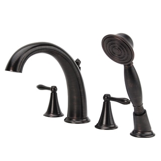 Fontaine Montbeliard Oil Rubbed Bronze Roman Tub Faucet with Handheld Shower