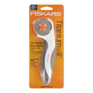 Fiskars Titanium Comfort Softgrip Handle Rotary Cutter (45mm)
