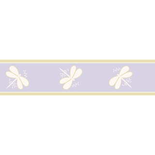 Sweet JoJo Designs Purple Dragonfly Dreams Wall Border