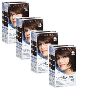 Clairol Nice'n Easy Grey Solution 5G Med Golden Brown Hair Color (Pack of 4)
