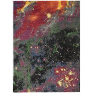 Altered State Fiery Galactic Multicolored Rug (5' x 7')