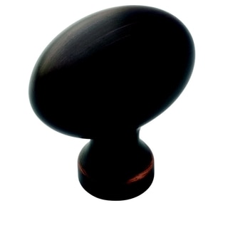 Amerock 1.375-Inch Oval Oil Rubbed Bronze Cabinet Knob (Set of 5)